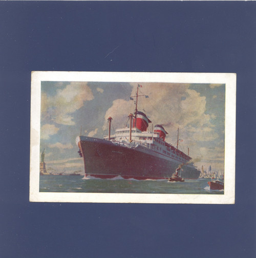 Loď SS America - pohlednice