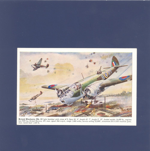 Letadlo Bristol Blenheim Mk. IV - pohlednice — foto 1