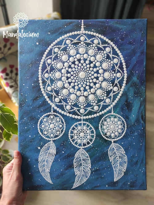 Tečkovaná mandala - Lapač snů — foto 1