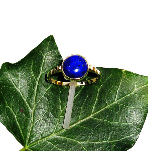 ZLATÝ prstýnek LAPIS LAZULI — foto 1
