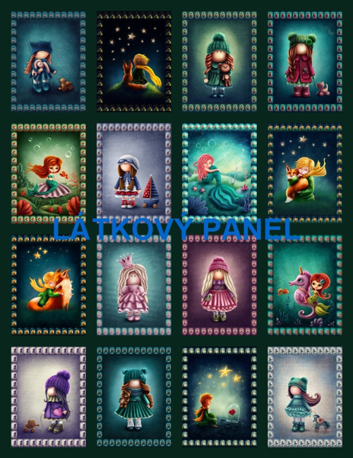 Bavlněný panel /i na pexeso/ 27 x 35 cm — foto 1