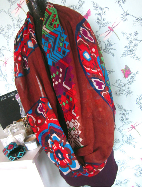 Nákrčník, tunel boho etno look — foto 1