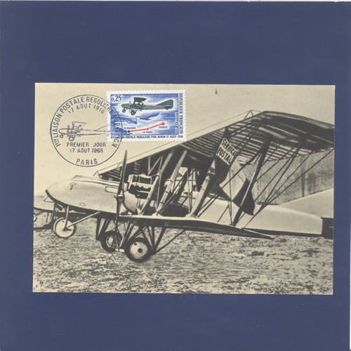 Letadlo, letiště - Cartes Maximum Francie 1968