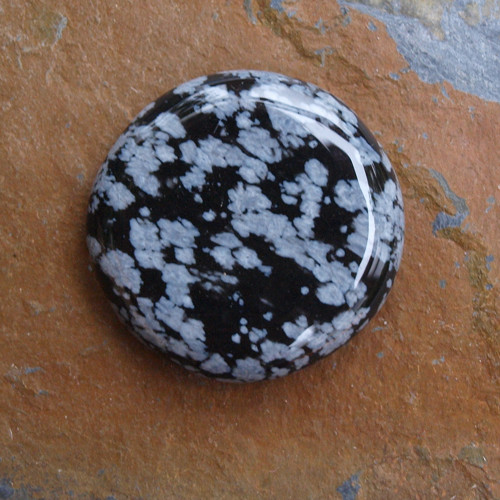Obsidián vločkový,placka — foto 1
