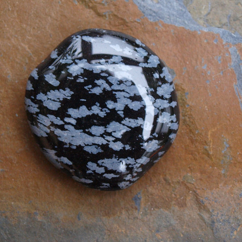 Obsidián vločkový,placka — foto 1