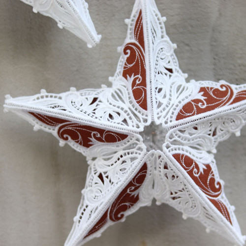 Luxusní 3D hvězda VELKÁ - XXL 25 cm