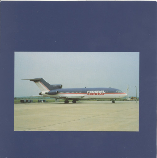 Letadlo Boeing 727-25C Federal Express pohlednice