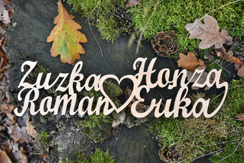 Dekorace „Jména Se Srdcem“ — foto 1