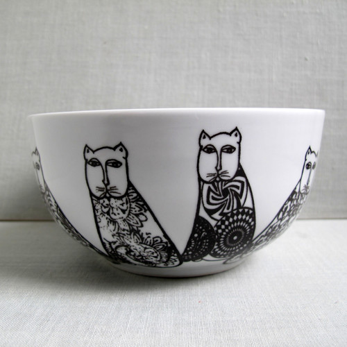 Porcelánová miska kočková — foto 1