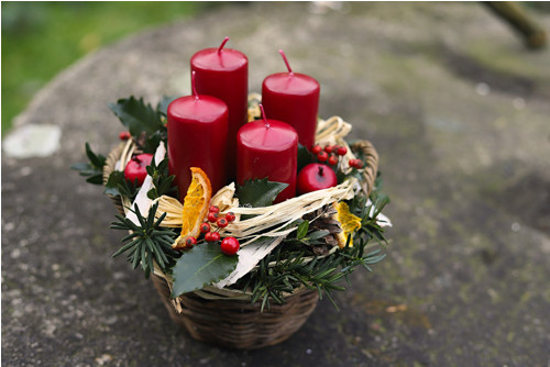 Adventní košíček červený — foto 1
