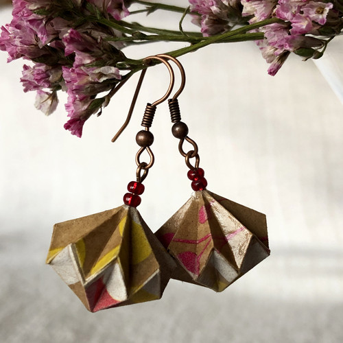 Origami náušnice