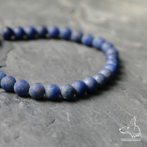 Lazhvard (lapis lazuli) - modrý náramek — foto 1