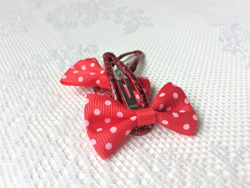 Pin Up sponky do vlasov (červené/biele bodky)