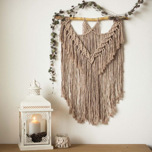 Béžové macramé velké — foto 1