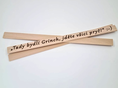 Dárková lišta - Grinch nemá rád Vánoce