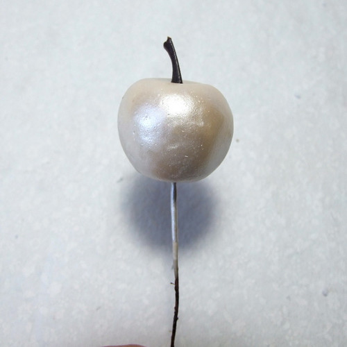 Jablíčko bílé perleťové 3,5 cm