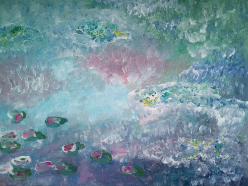 U jezera k večeru (60x45 cm) od Floydled