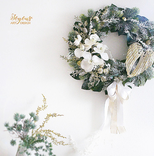 Elegantní zimní věnec — foto 1