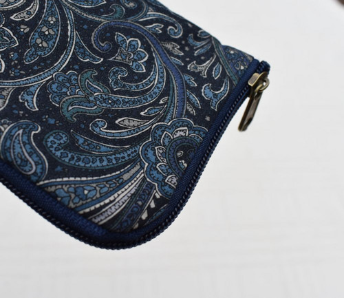 Obal na mobil - Modré paisley — foto 1