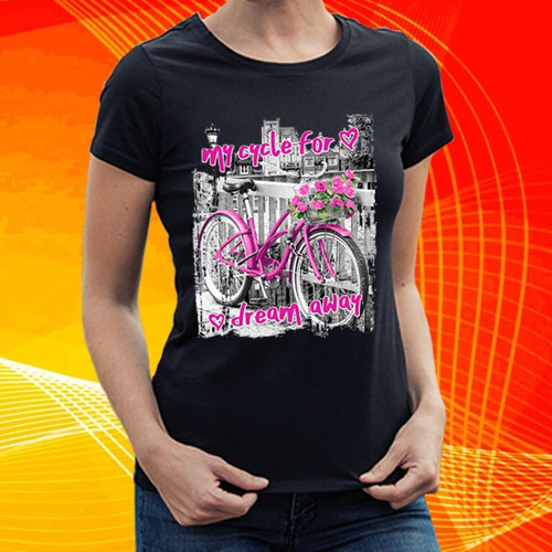 Tričko s kolem - my cycle for dream away