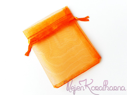 Organzový sáček 10x12cm (oranžová)