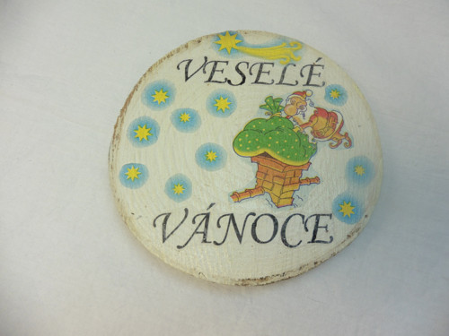 Vánoční dřevěná dekorace