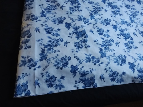 Povlečení modré růžičky