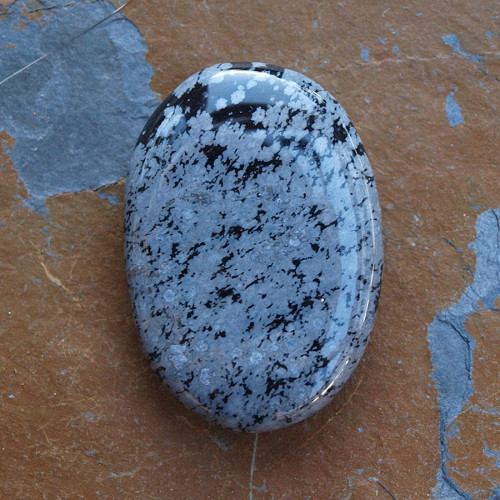 Obsidián vločkový,placka — foto 1