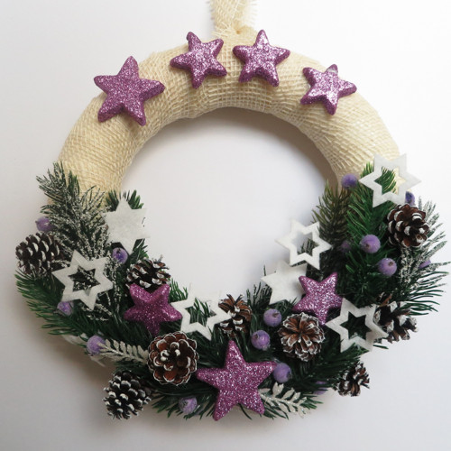 Adventní věneček závěsný