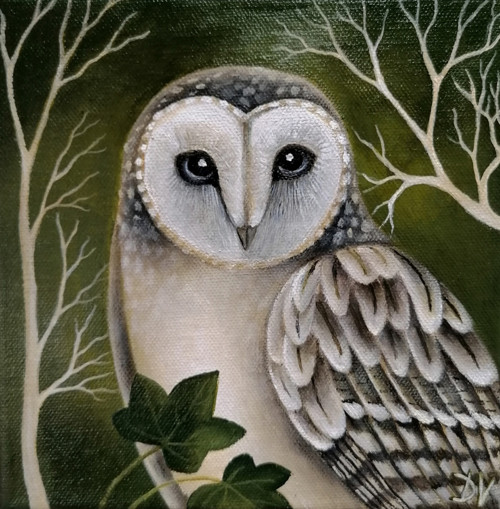 Soví kouzlo (20x20 cm) — foto 1