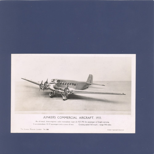 Letadlo Junkers Ju 52/3 M - pohlednice — foto 1