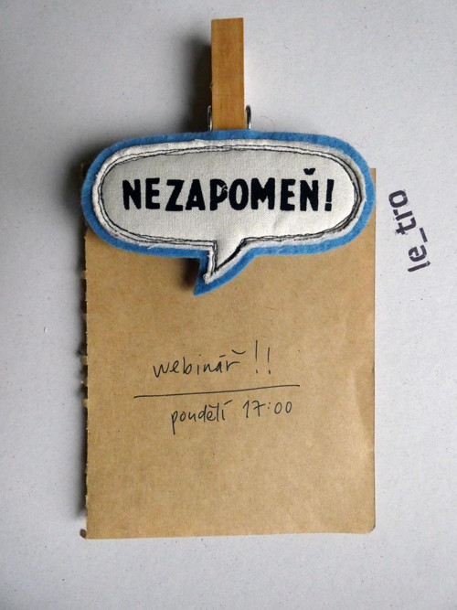 NEZAPOMEŇ! nalepovací kolíček — foto 1