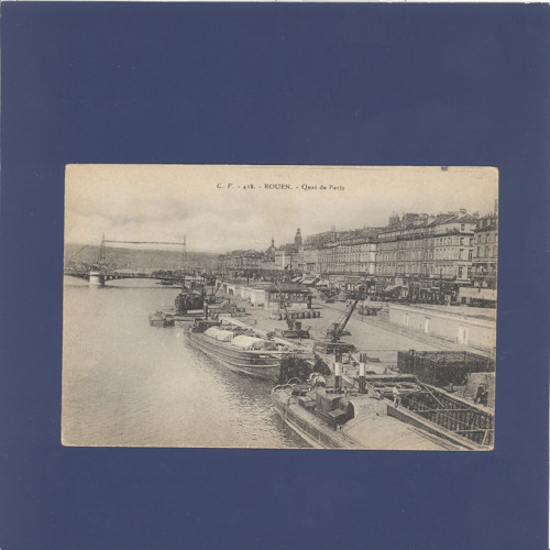 Lodě, Quai de Paris Francie - pohlednice — foto 1