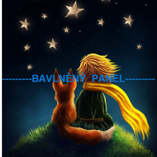 Bavlněný panel Malý princ 25x25 cm - skladem