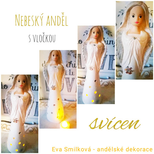 Nebeský anděl SVÍCEN - vločka — foto 1