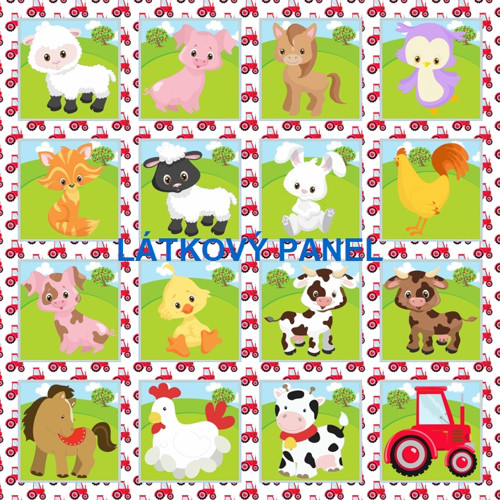 Pexesový panel z KOLEKCE NA STATKU 47x47 cm