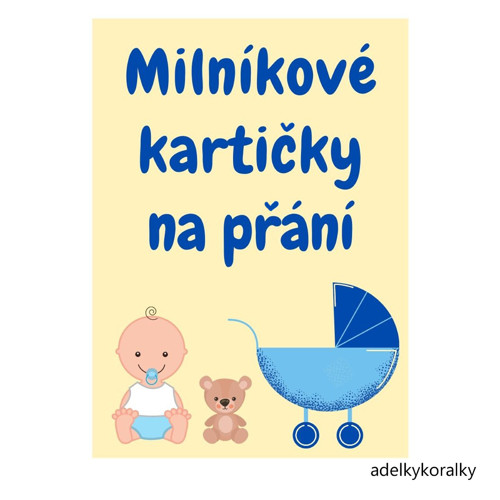 Milníkové kartičky na přání