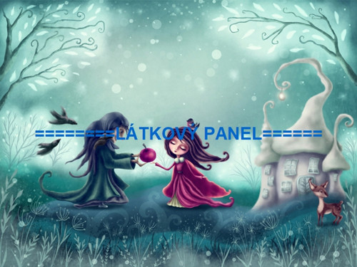 Bavlněný panel Sněhurka 18x25 cm - skladem