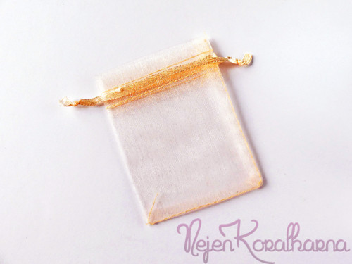Organzový sáček 7x9cm (meruňková)