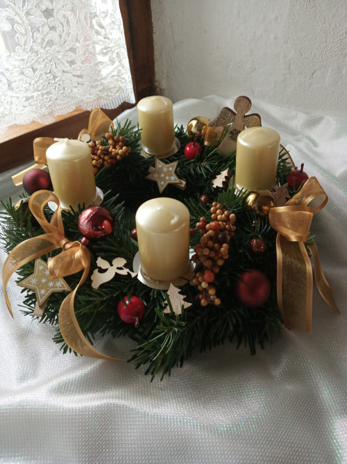 Adventní věnec "medový" — foto 1