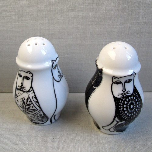 Porcelánová solnička+pepřenka — foto 1
