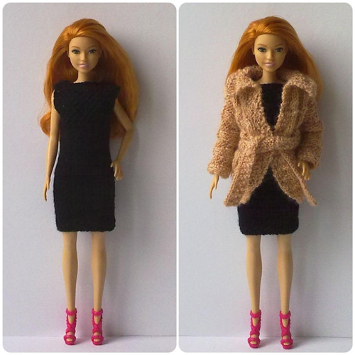 Oblečky pro Barbie - kabátek, šaty — foto 1