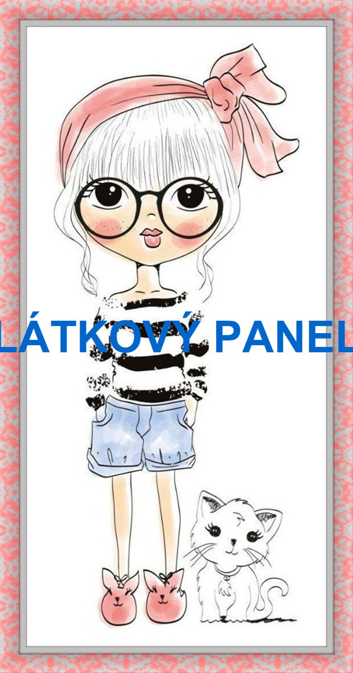 Bavlněná látka - panel 8 x 15 cm — foto 1