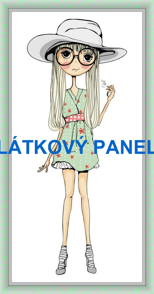 Bavlněná látka - panel 11 x 20 cm — foto 1