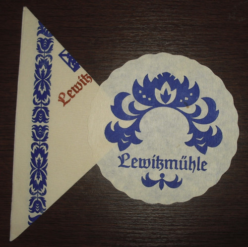 Reklamní papírový UBROUSEK • Lewitzmühle
