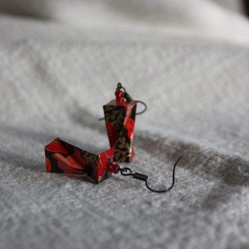 Lehoučké origami náušnice – twist — foto 1