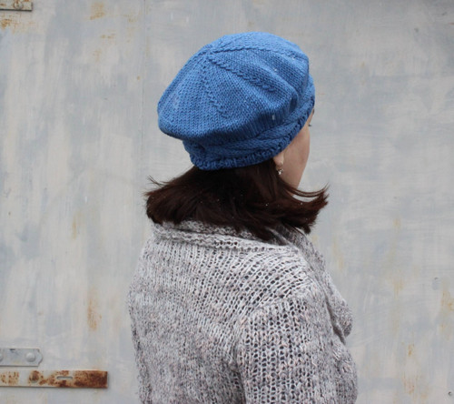 Baret Merino v modré