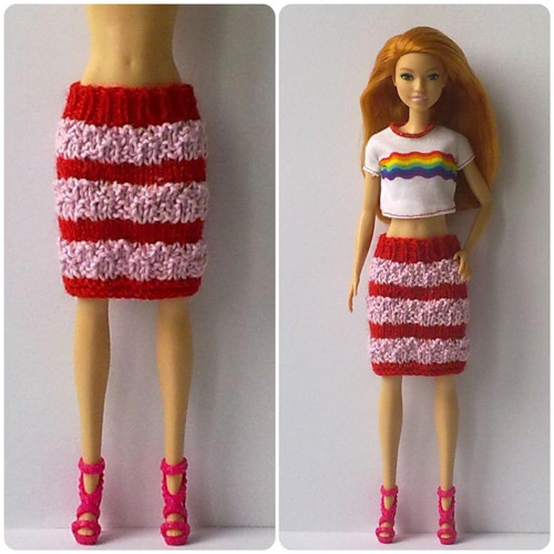 Oblečky pro Barbie - sukně