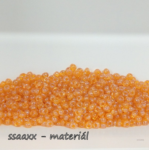 Rokajl ~ 4 mm ~ 50g ~ oranžový krystal s listrem