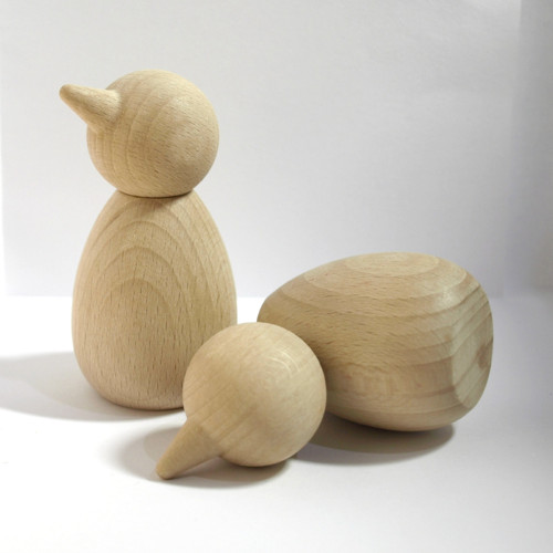 Dřevěné Figurky Pták základ 78mm GAMEWA (kus)